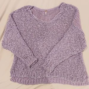 Free People Women's Lilac Sweater Size Small